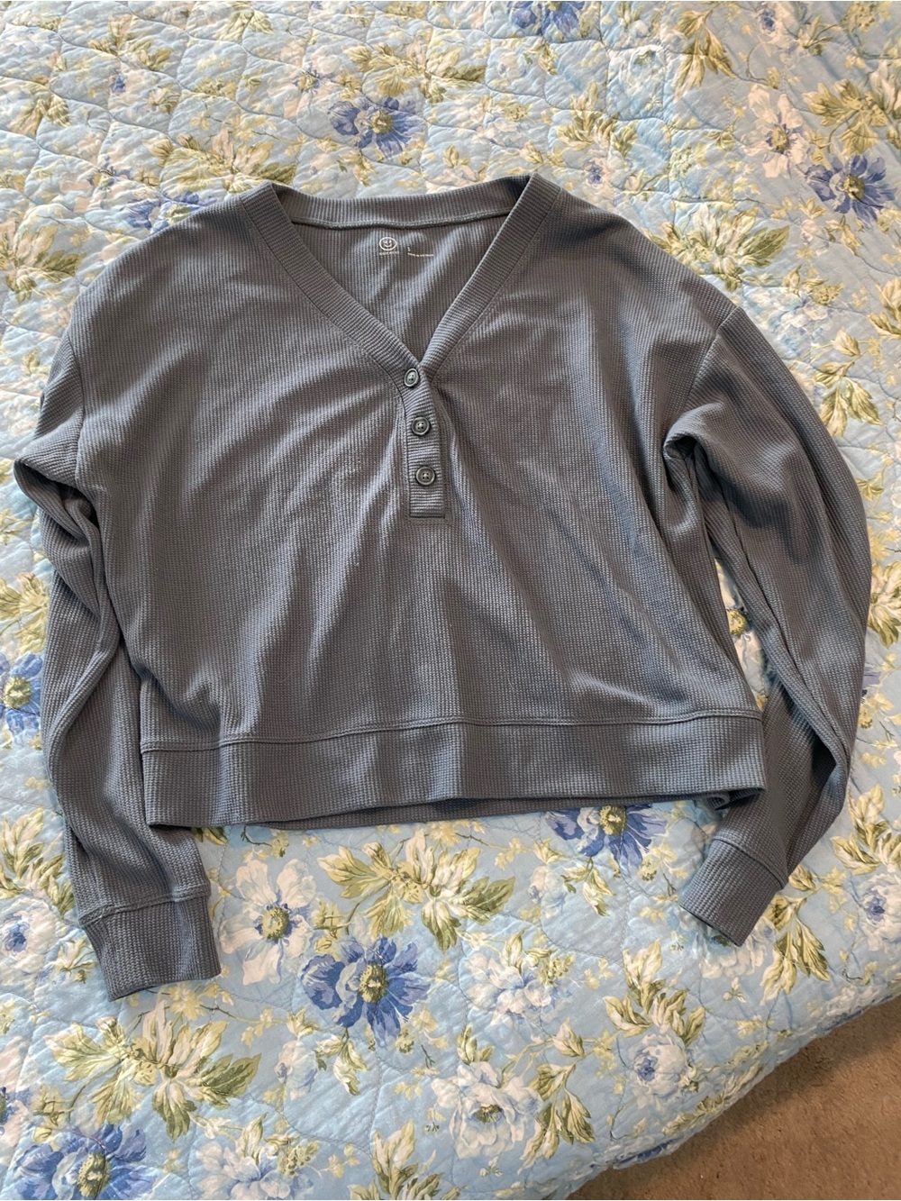 Gray Gilly Hicks cropped long sleeve size S